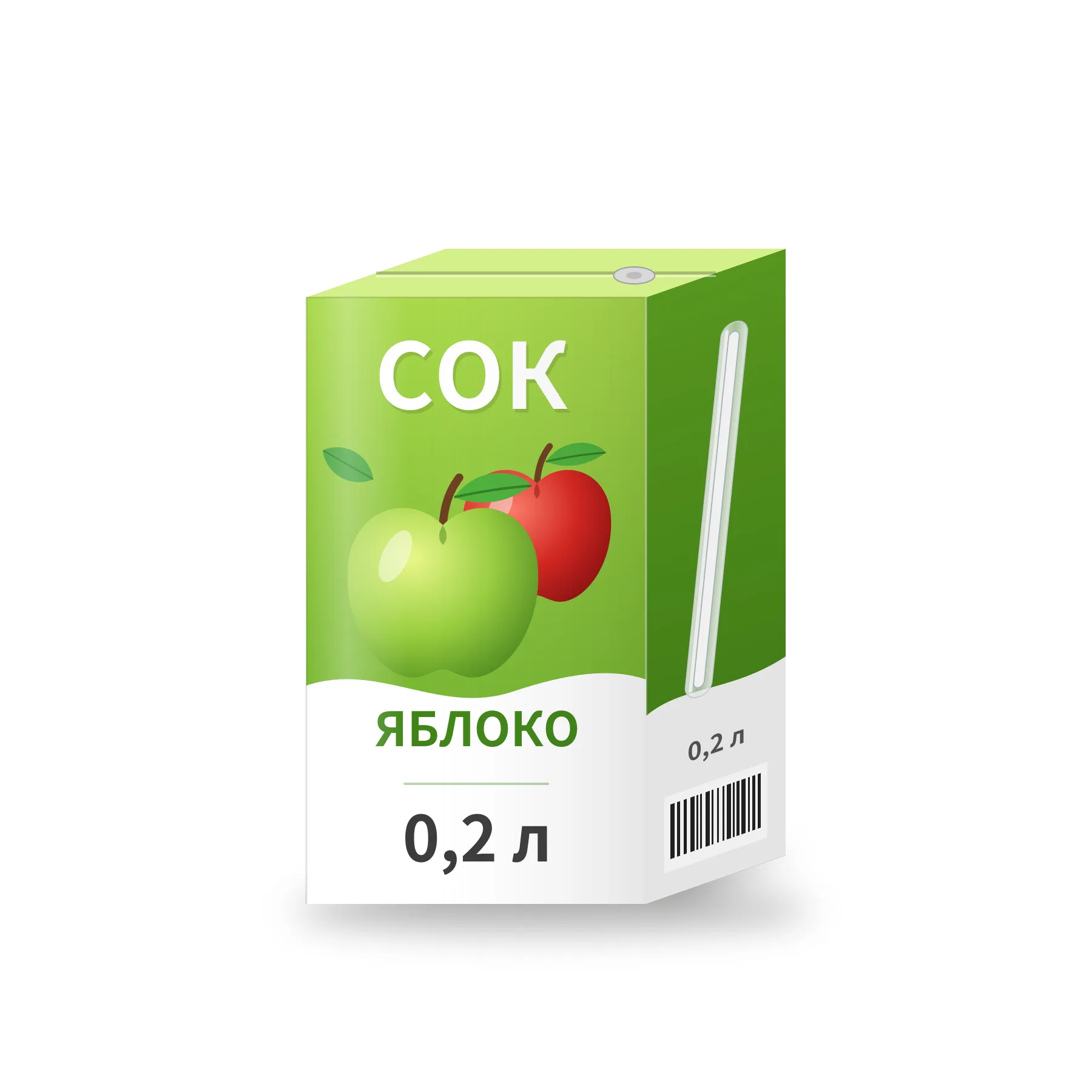 Сок 0.2л яблоко